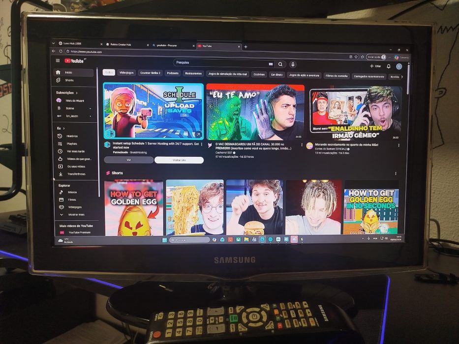 Monitor/TV Samsung 22polegadas excelente imagem com comando