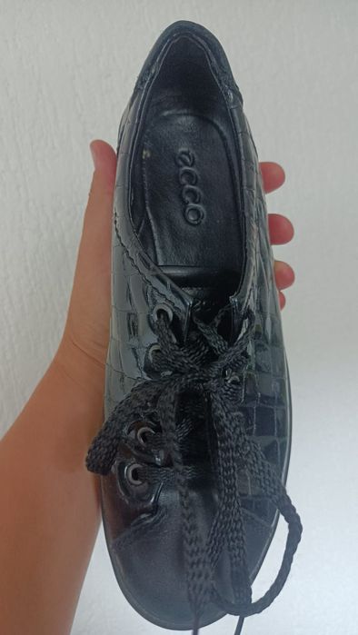 Ecco-skorzane półbuty 38
