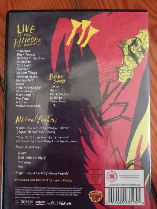 Dvd Yeah Yeah Yeahs - Tell me what rockers to Swallow