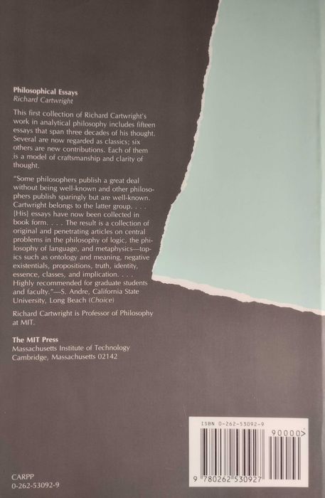 Philosophical Essays - Richard Cartwright