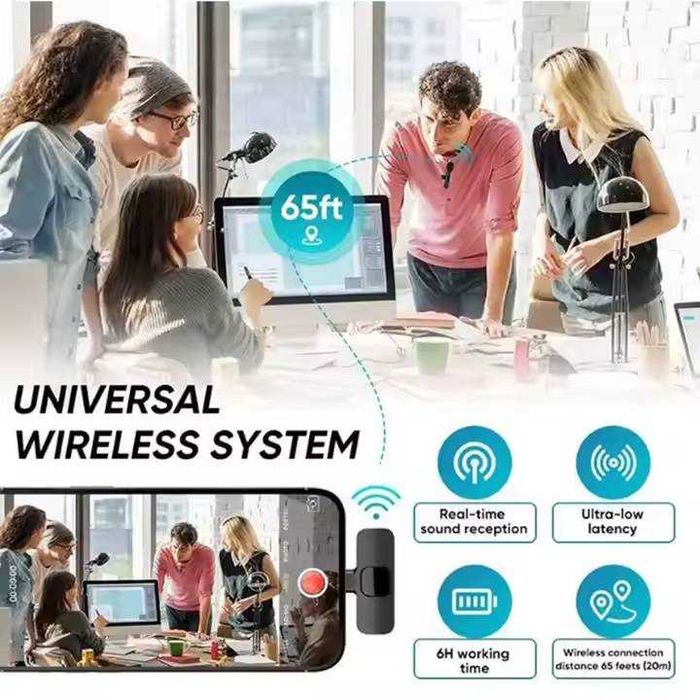 K9 Dual Wireless Lavalier Microphone, Brand New in Box64284873339778122