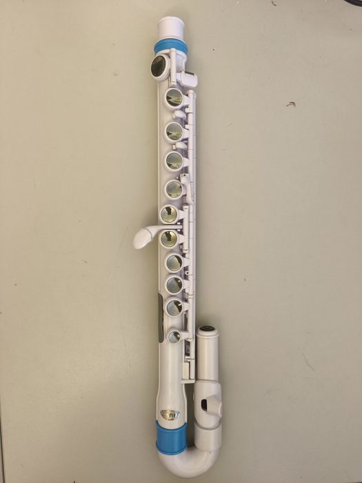 Flauta Transversal NUVO jFlute 2.0 Branco/Azul + Estojo