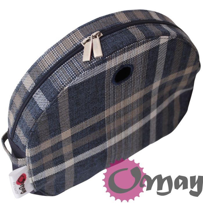 Beżowa Krata organizer do OBAG MOON LIGHT granatowy 2 kieszenie OMAY