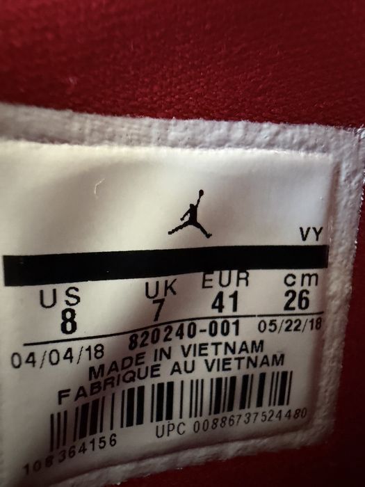 Nike Jordan Executive Preto/Vermelho (Originais)