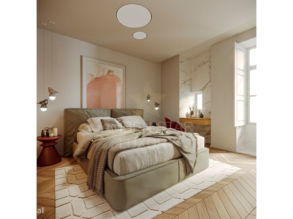 Apartamento T1 de 57m2 na Rua do Comércio do Porto