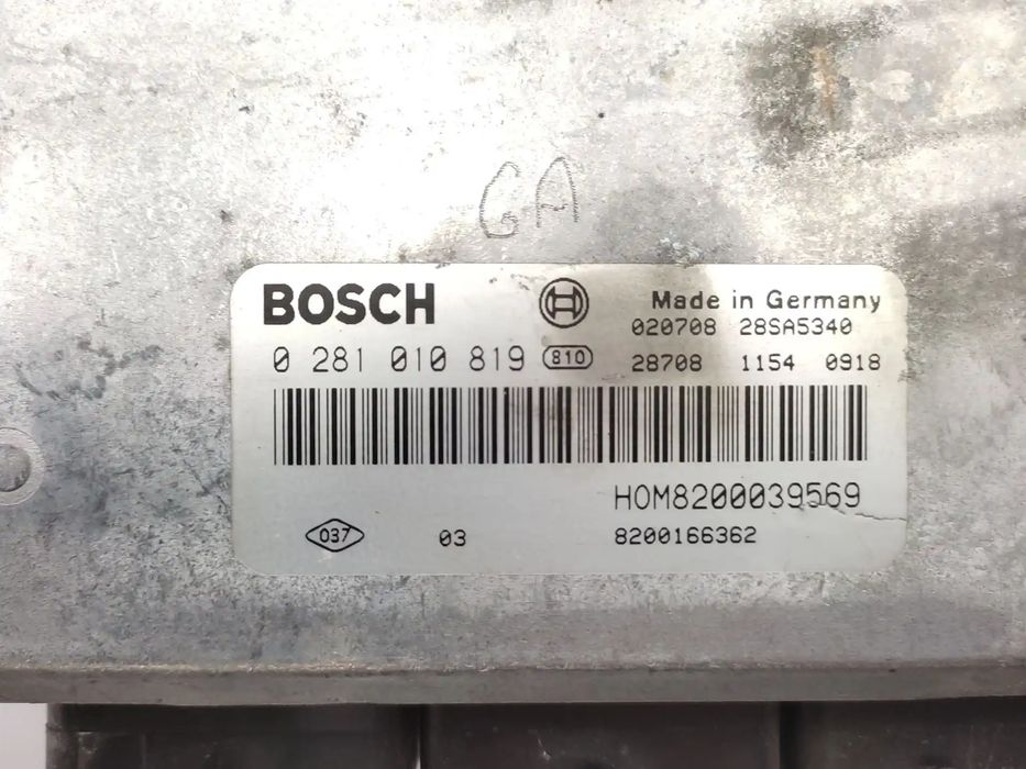 Centralina De Motor Uce 8200039569 0281010819 8200166362