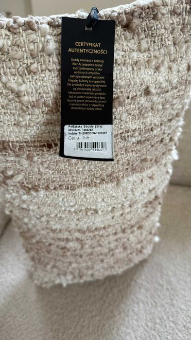 Zestaw poduszek KLER Boucle jasny brąz