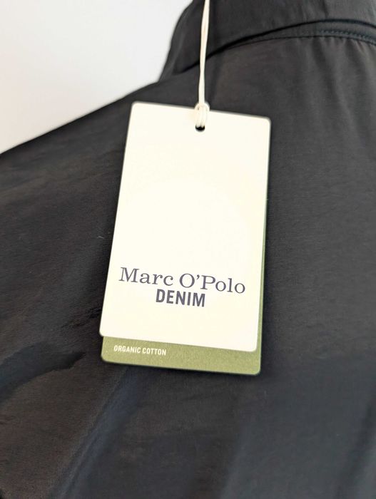 Męska koszula czarna minimalist utility casual premium Marc O’Polo S bawełna