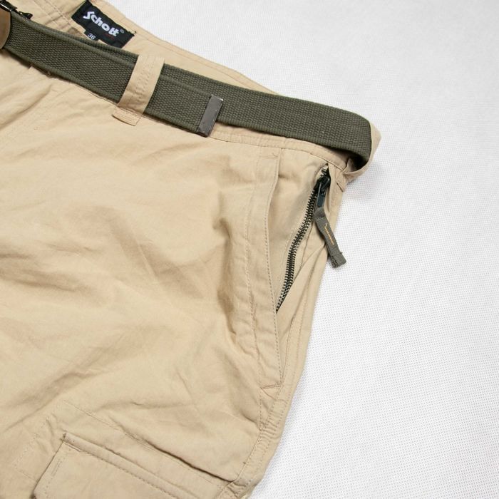Schott N.Y.C. Cargo Wide Leg Vintage Y2K spodnie Bojówki parachute XL