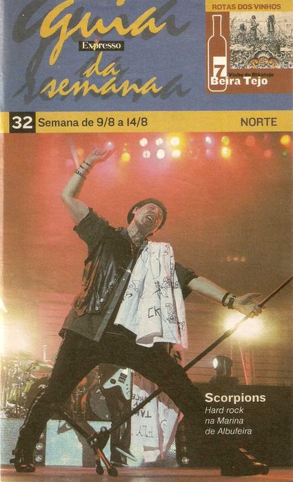 Scorpions na JAM music 1995 mais quatro 2002, 2016 e 2018