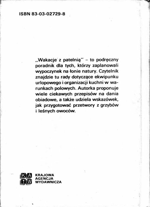 Wakacje z patelnią Wera Sztabowa