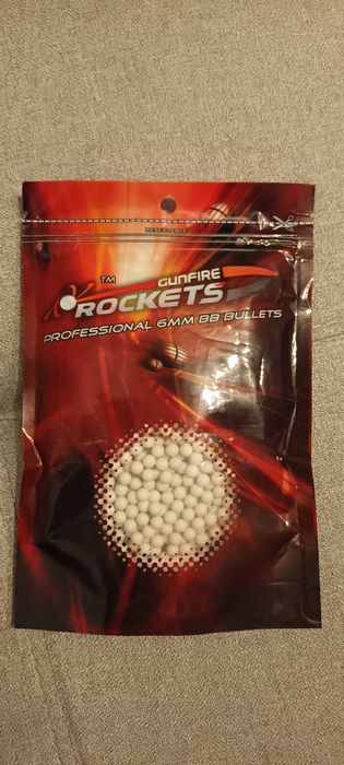 Kulki Gunfire Rockets / Professional 6 mm BB Bullets  / Kule 0,25 G