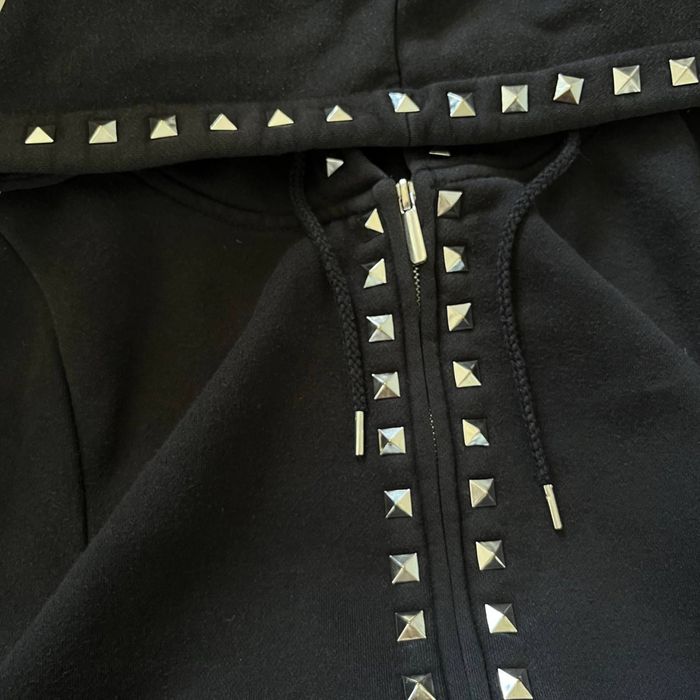 Zip Up Hoodie Black