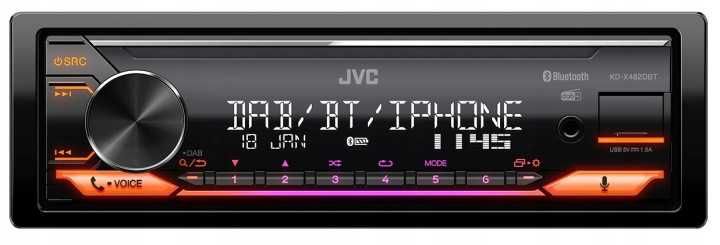 JVC KD-X482DBT Radio samochodowe AUX DAB / DAB+ Bluetooth VarioColor
