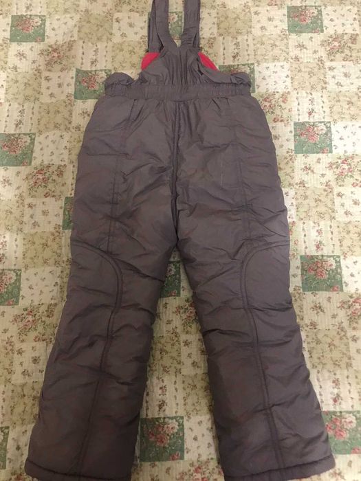 Дитячі  зимові комбезні штани для дівчинки, 116 см