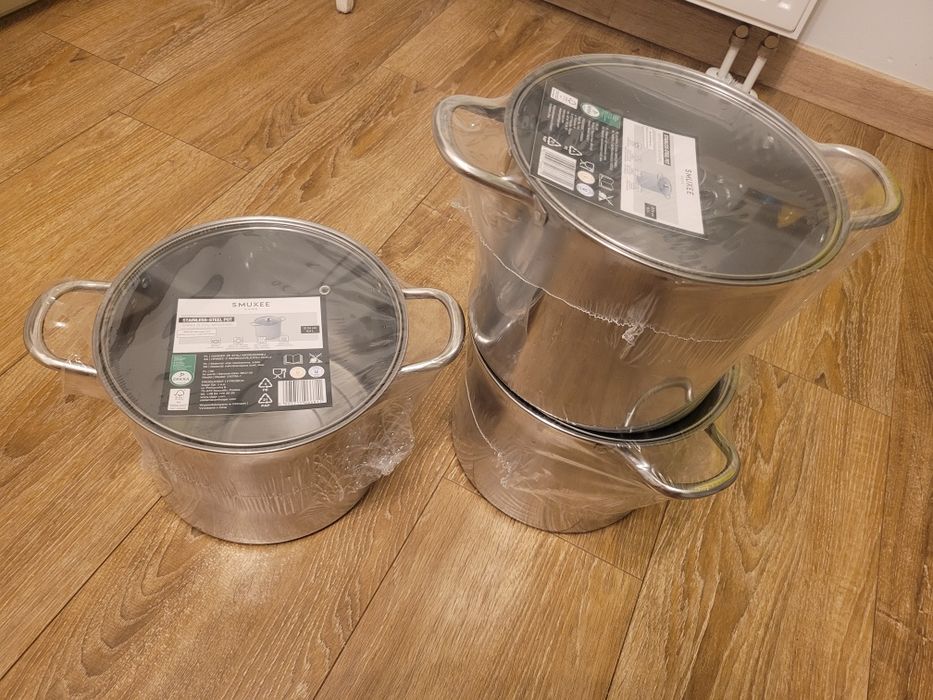 Garnek że stali nierdzewnej 6,5 litra 24 cm