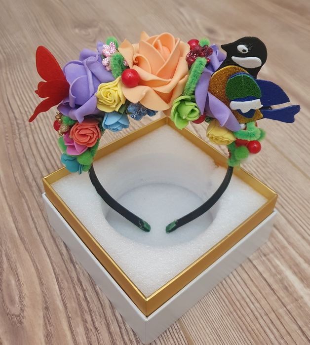 Обруч лисичка, зайчик, цукерка, весна, жабка