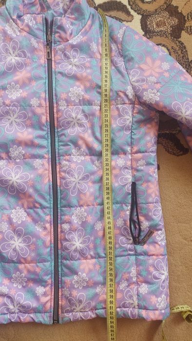 Осіння дівчача куртка, різнокольорова, розмір 152