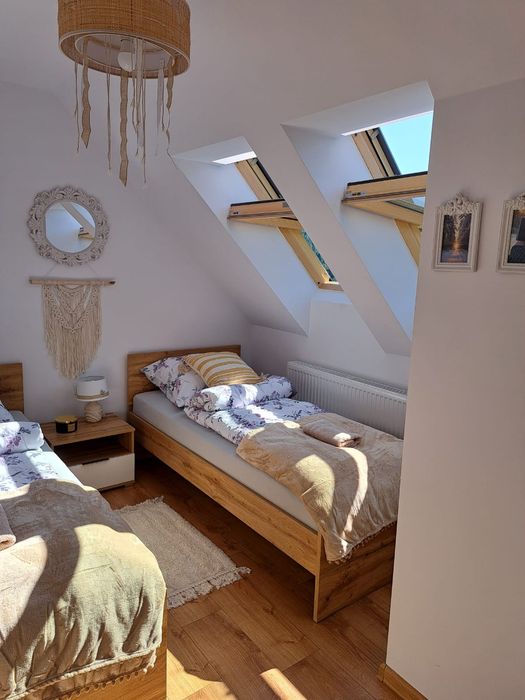 Zawoja Nowy dom z bala w górach balia/jacuzzi sauna basen taras Widoki