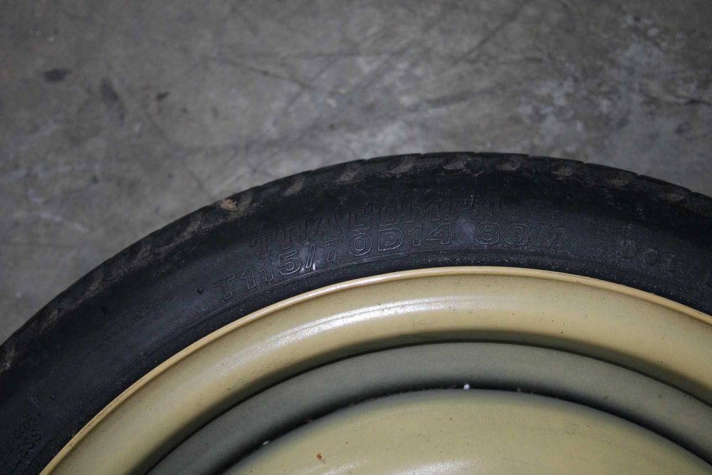 Koło Zapasowe Dojazdówka 14" 4x100 Mazda 323 Lewarek Klucz Do kół VW