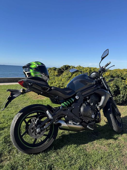 Kawasaki ER6N (650cc) como Nova, Ano 2016! Capacete AGV K5 de Oferta!