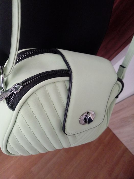 Torebka listonoszka miętowa