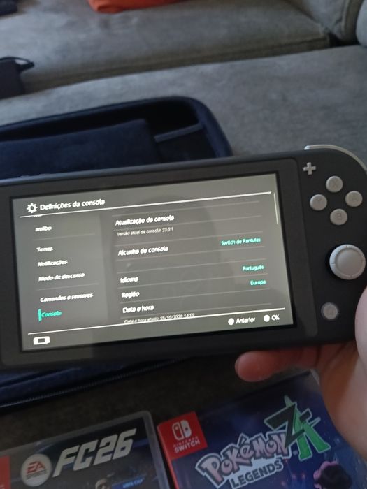 Switch Lite 32GB + Sd 64gb + Case + Fc26 + Pokémon ZA