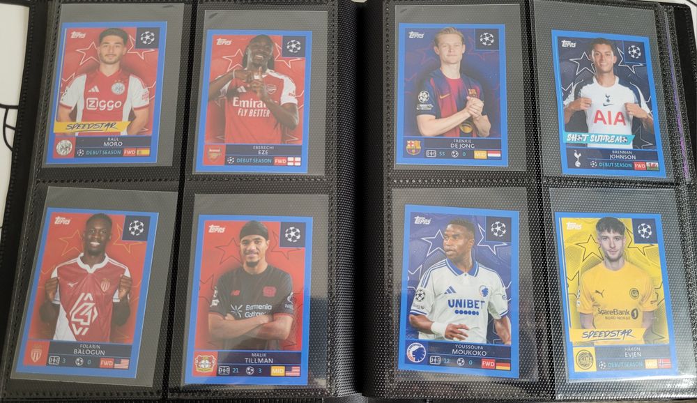 Stickers Cromos, Cartas Cards, novos paralelos Topps e Panini