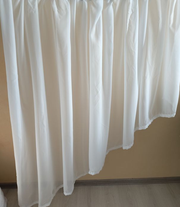 Тюль креп шифон біла