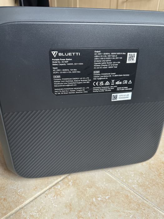 Зарядна станція BLUETTI AC180P 1440