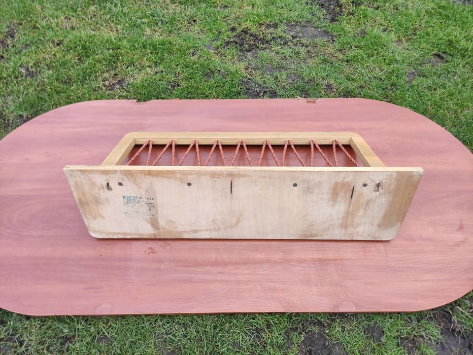 Wieszak ścienny z półką półka vintage retro art deco PRL DDR