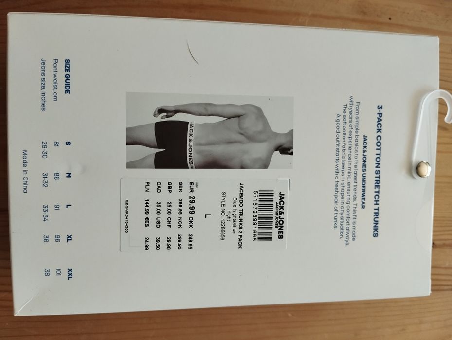 Jack& Jones bokserki męskie L 3pack