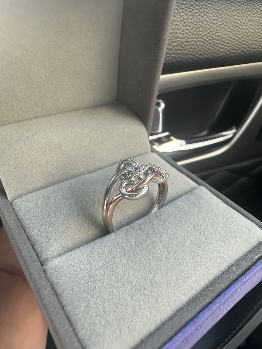 Золотое кольцо с бриллиантами 17,5р