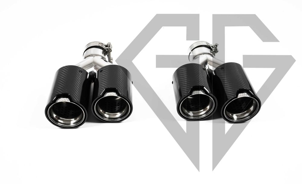 Двойные насадки на глушители BMW M Performance F10 F30 F15 E70 БМВ