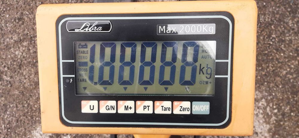 Porta Paletes Balança Libra 2000kg