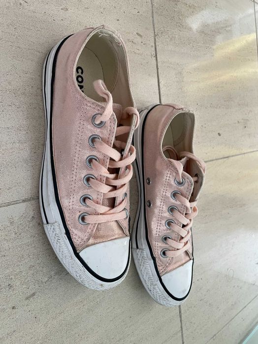 Ténis All Star Rosa Prateado - Como Novos