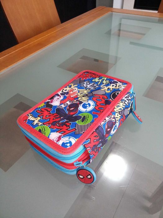 Estojo de Lápis Triplo Marvel Spiderman