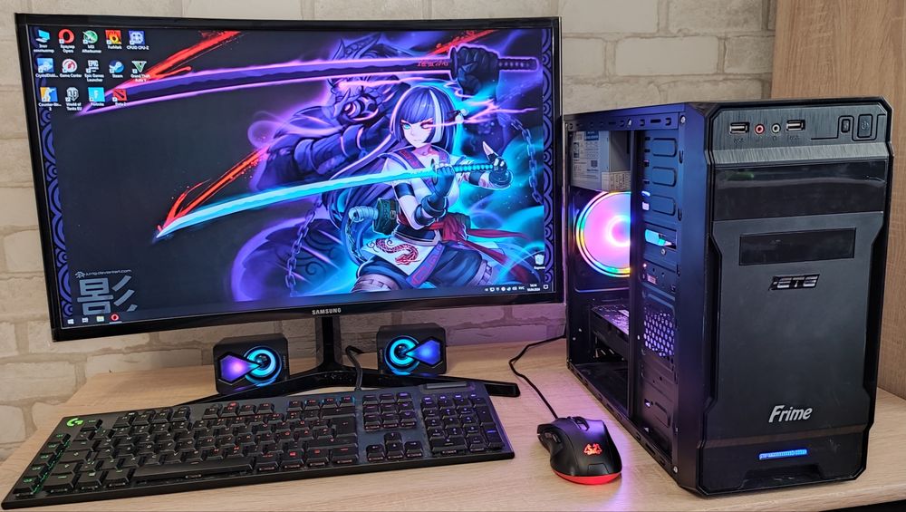 Игровой ПК GTX 1050Ti 4 gb cs2 GTA5 WOT RUST fortnite DoTa2