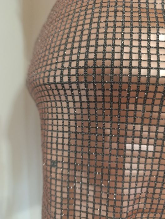 Sukienka cekiny złota błyszcząca sylwester andrzejki sexy mini dekolt