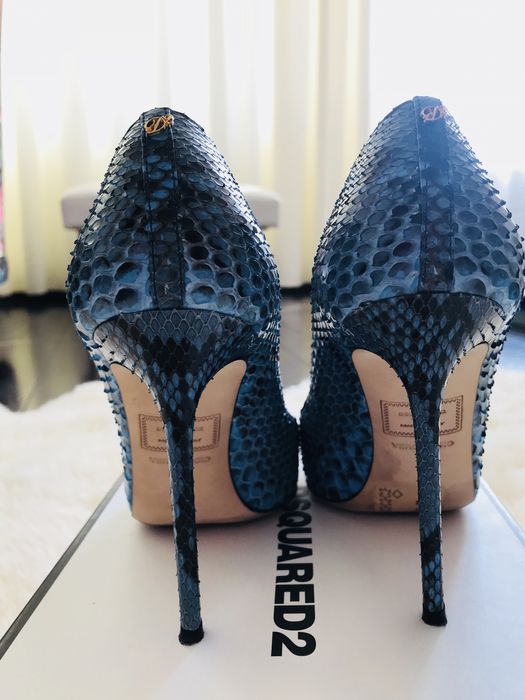 Туфли DSQUARED2 кожа питон