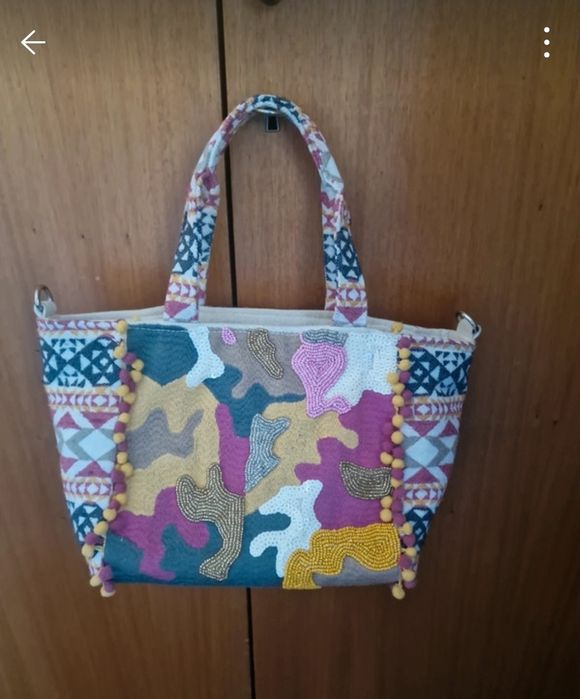Bolsa em tecido Multicolor