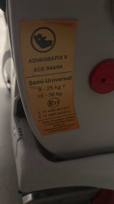 Fotelik samochodowy Britax Römer model Advansafix II