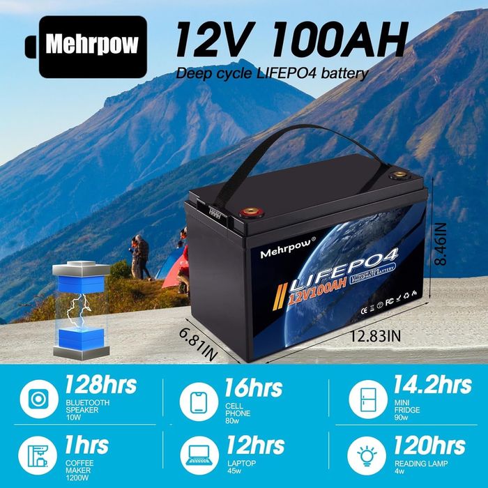 Аккумулятор Lifepo4 100ah 12v