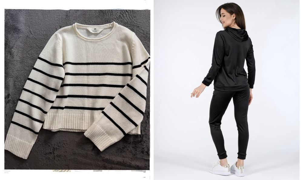 Джемпер H&M. Велюрова кофта VRS