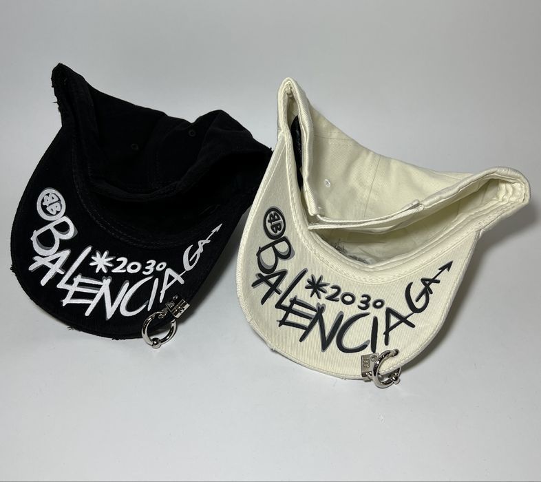 Кепка balenciaga чорна біла