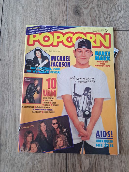 Popcorn czasopismo nr 1 rok 1992 Plakaty 1/1992