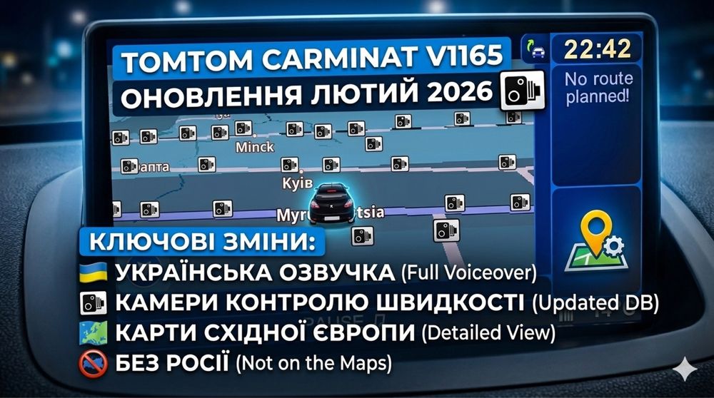 Карти навігаціі TomTom Carminat 1165