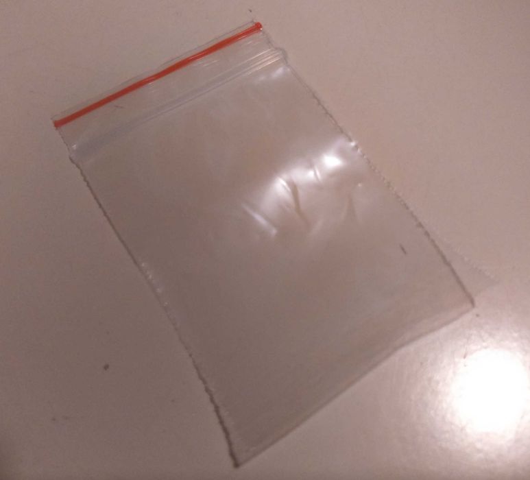 Lote de 100 Sacos Plástico 7 x 5 cm Fecho Zip Novos