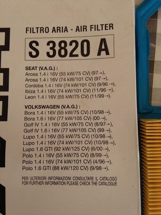 Filtro de Ar para carro #Novo