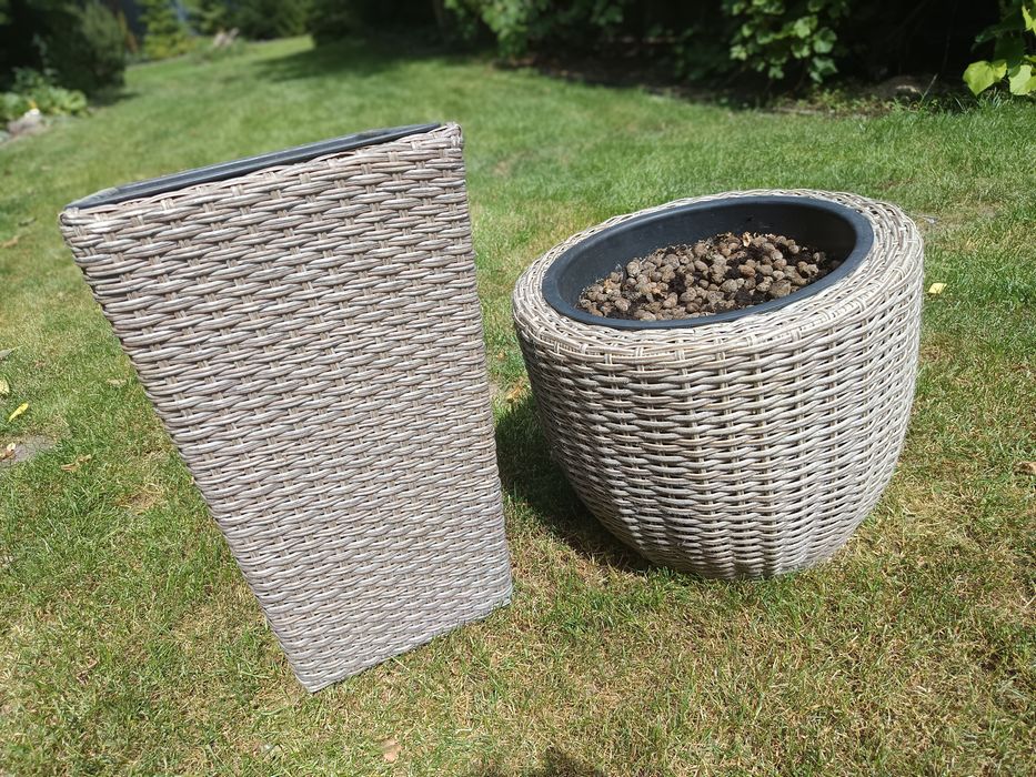 Donice technorattan kwadrat